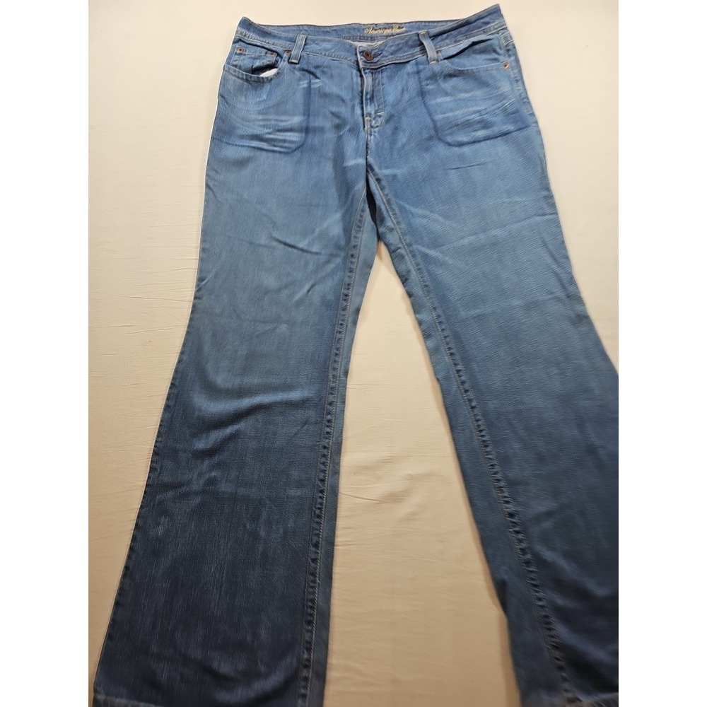 American Eagle "Womens Size 14" Boy Fit Jeans Regular Stretch Denim Flare